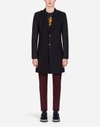 DOLCE & GABBANA STRETCH WOOL COAT,G001QTFURFMB3681