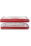 ANYA HINDMARCH Inflight leather-trimmed Perspex cosmetics case