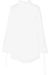 CECILIE BAHNSEN Nelly ruffle-trimmed cotton-poplin top