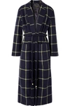 MOTHER OF PEARL ANYA CHECKED WOOL-BLEND COAT