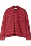 ISABEL MARANT ÉTOILE DELORA CROPPED CHECKED COTTON-FLANNEL SHIRT