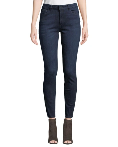 Dl Premium Denim Farrow Instaslim High-rise Skinny Jeans In Dark Blue