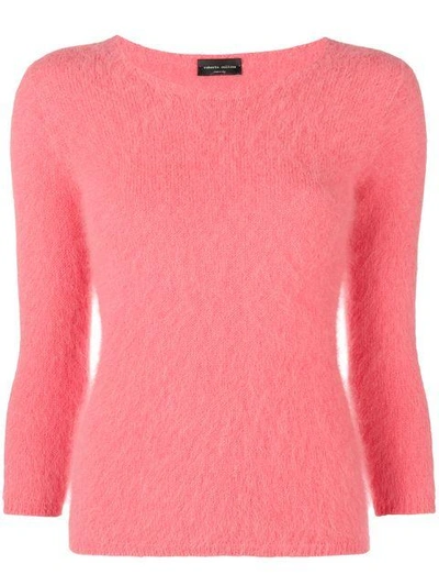Roberto Collina Slim-fit Sweater In Pink