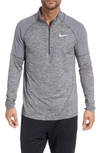 Nike Men's Element Dry Half-zip Running Top In Dark Grey/ Heather