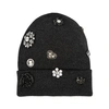 THATSAHAT ! GREY EMBELLISHED WOOL-BLEND BEANIE