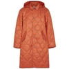 NOMA T.D. ORANGE QUILTED SHELL COAT