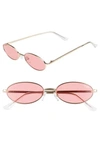 QUAY CLOUT 54MM ROUND SUNGLASSES,CLOUT