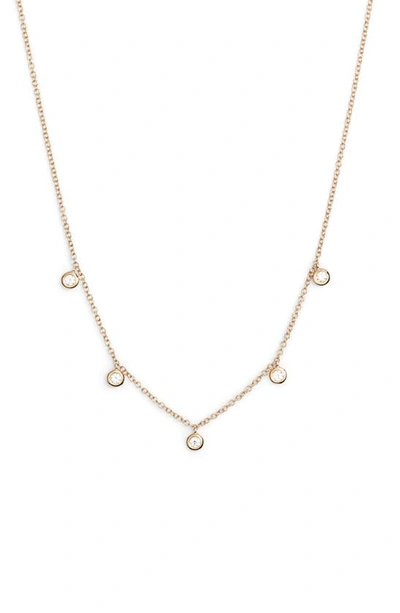 Ef Collection Diamond Bezel Choker In Yellow Gold