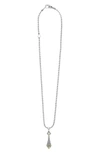 LAGOS SIGNATURE CAVIAR PENDANT NECKLACE,04-81087-ML