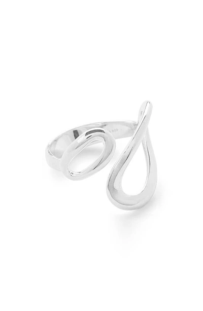 Ippolita Classico Sterling Silver Smooth Cherish Bypass Ring