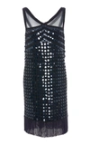 JOANNA MASTROIANNI V-NECK FLAPPER DRESS,2818.0