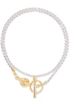 CHARLOTTE CHESNAIS HALO SILVER AND GOLD VERMEIL NECKLACE