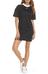 Adidas Originals Adidas Trefoil Logo T-shirt Dress - Black In Black