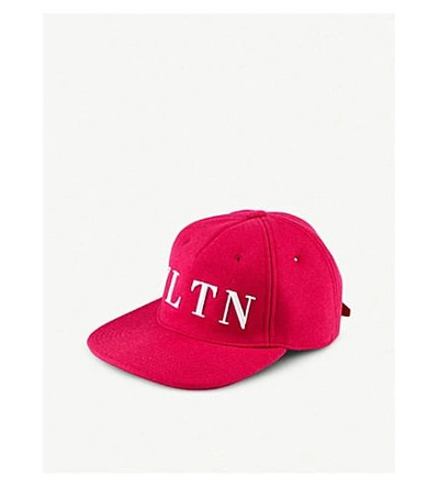 Valentino Garavani Vltn Baseball Cap In Disco Pink