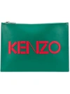 KENZO logo clutch bag