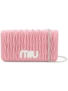 Miu Miu Délice Miu Logo Bag In Pink