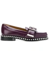 CHLOÉ CHAIN EMBELLISHED LOAFERS
