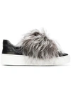 SERGIO ROSSI FUR TRIM SNEAKERS