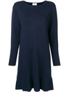 ALLUDE ALLUDE KNITTED DRESS - BLUE