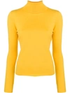ALLUDE ALLUDE TURTLENECK jumper - YELLOW