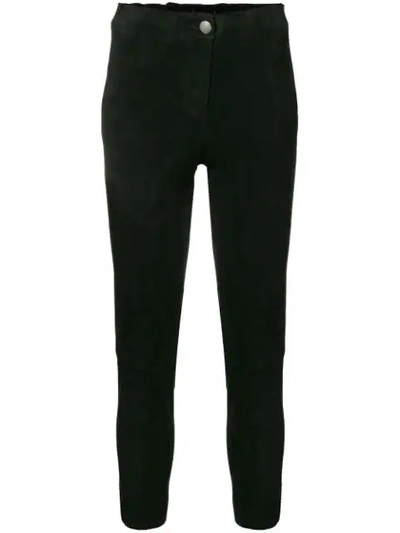 Arma Slim-fit Cropped Trousers In Black