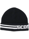 GCDS LOGO INTARSIA KNIT HAT