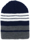 ALTEA colour-block ribbed beanie hat