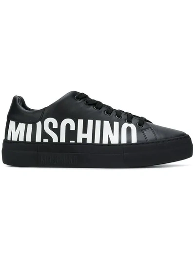 Moschino 黑色徽标运动鞋 In 000 Black