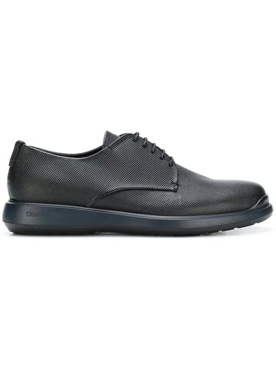 Giorgio Armani Chunky Sole Textured Shoes In Black