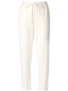 P.A.R.O.S.H P.A.R.O.S.H. TAPERED TRACK trousers - WHITE