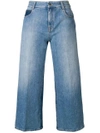 Stella Mccartney Wide Leg Trousers In Blue