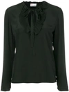 RED VALENTINO BOW NECK BLOUSE