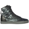 HOGAN REBEL WOMEN'S SHOES HIGH TOP LEATHER TRAINERS SNEAKERS R182,HXW1820D6619BQ349Y 39.5