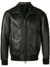 ORCIANI ORCIANI BOMBER SHAPED JACKET - BLACK