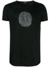 Ann Demeulemeester Printed Crewneck T-shirt - Black In Black