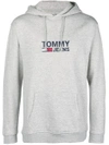 TOMMY JEANS logo hooded sweatshirt
