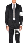 THOM BROWNE Cotton Twill 4 Bar Unconstructed Jacket,TMBX-MO147