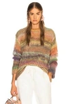 ACNE STUDIOS ACNE STUDIOS LONG STRIPED SWEATER IN MULTI