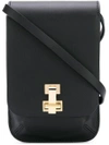 THE VOLON THE VOLON PUSH-LOCK MINI BAG - BLACK