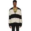 AMIRI AMIRI GREY AND BLACK WOOL CARDIGAN