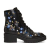 KENZO Black Floral Pike Boots