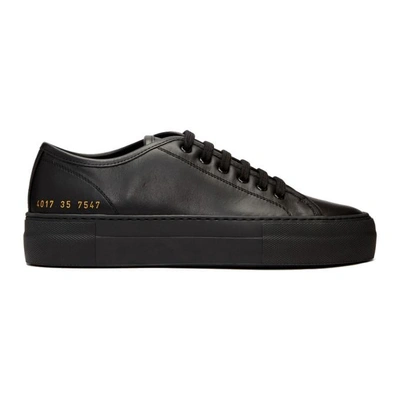 Common Projects Woman By  Black Tournament Low Super Trainers In 7547 Black