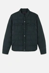 AMI ALEXANDRE MATTIUSSI SNAP-BUTTONNED QUILTED JACKET,H18OW00920412815476