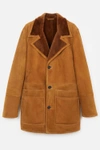 AMI ALEXANDRE MATTIUSSI SHEARLING JACKET WITH PATCH POCKETS,H18L30054112813518