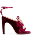 SERGIO ROSSI embellished velvet sandals