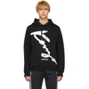 Kenzo Cursive Logo Graphic Hoodie In 99 Black
