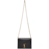 SAINT LAURENT SAINT LAURENT BLACK MARCEAU MONOGRAMME ENVELOPE BAG