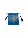 ATTICO Velvet Embroidered Drawstring Pouch