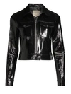 L AGENCE Patent Leather Cropped Jacket