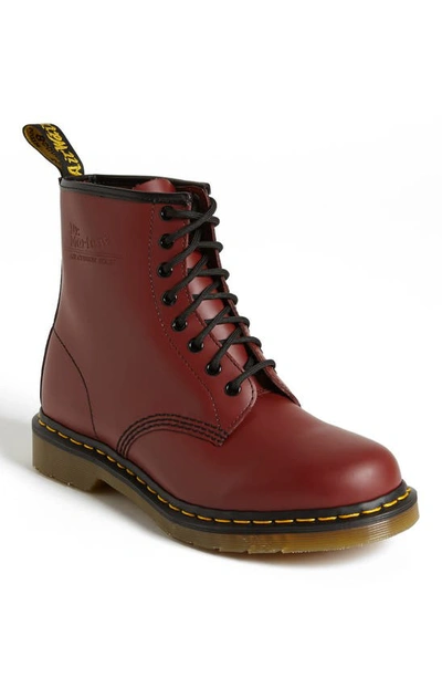 Dr. Martens' Vintage 1460 Leather Ankle Boots In Red